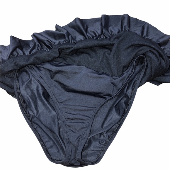 A.n.a size 8 black ruffle summer bikini bottoms - Picture 4 of 6